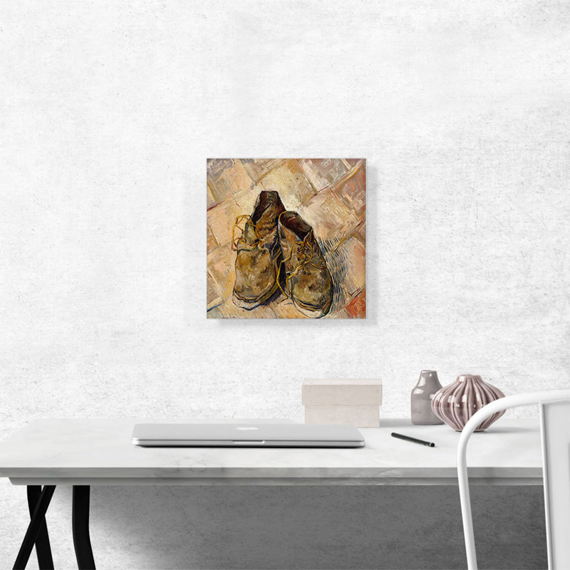 «Shoes 1888» par Vincent Van Gogh, reproduction d'art sur toile tendue, H 12 po x l 12 po x P 0,75 po