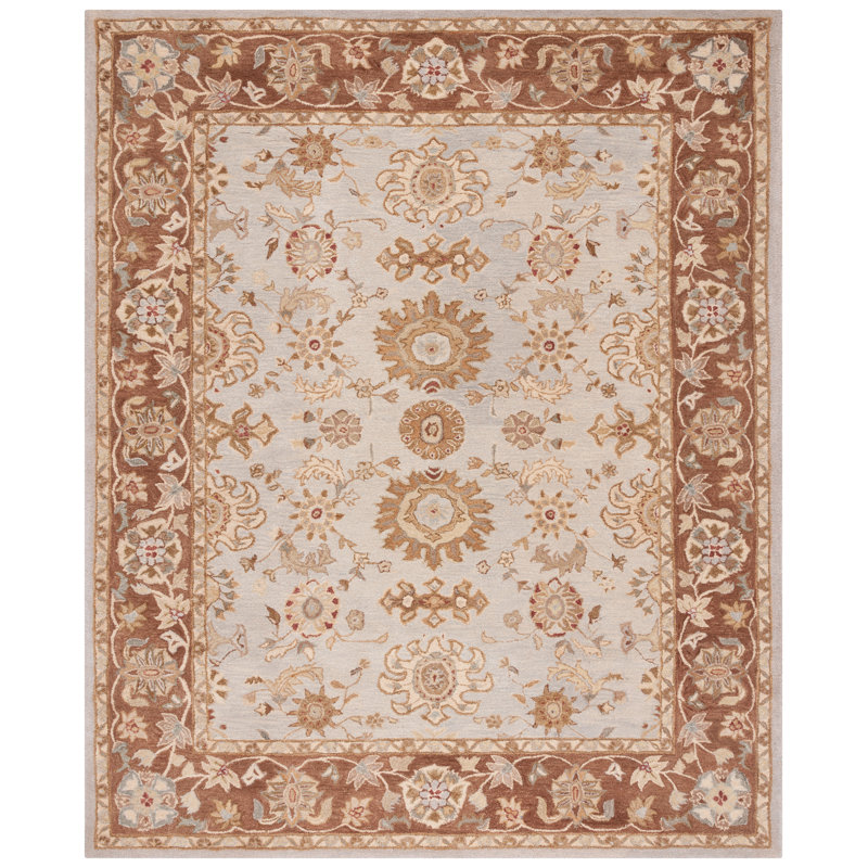 Tingley Hand Tufted Wool Pile Oriental Rug, Rectangle 8' x 10'