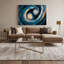 Art mural sur toile bleu-66396748