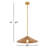 Lilliana 1 - Light Dome Pendant in Natural Brass-1802870535-1802870534