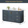 Gazsi 60" Free Standing Single Bathroom Vanity with Engineered Stone Top