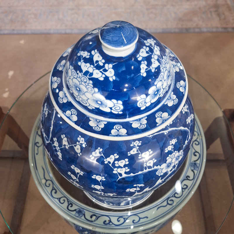 Handmade Porcelain China Ginger Jar