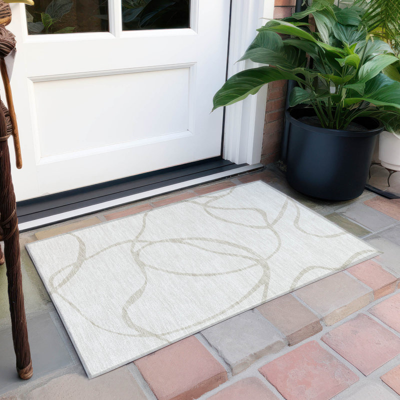 Machine Washable Indoor/Outdoor Chayden ACN999 Rug, Rectangle 1'8" x 2'6"