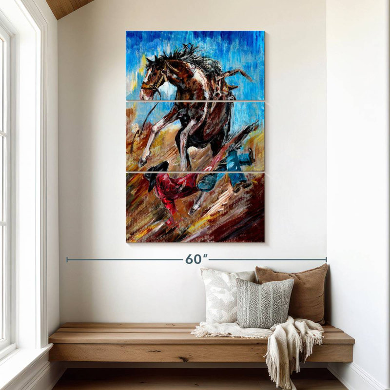 Lelar Fallen Cowboy, 50" H x 32" W