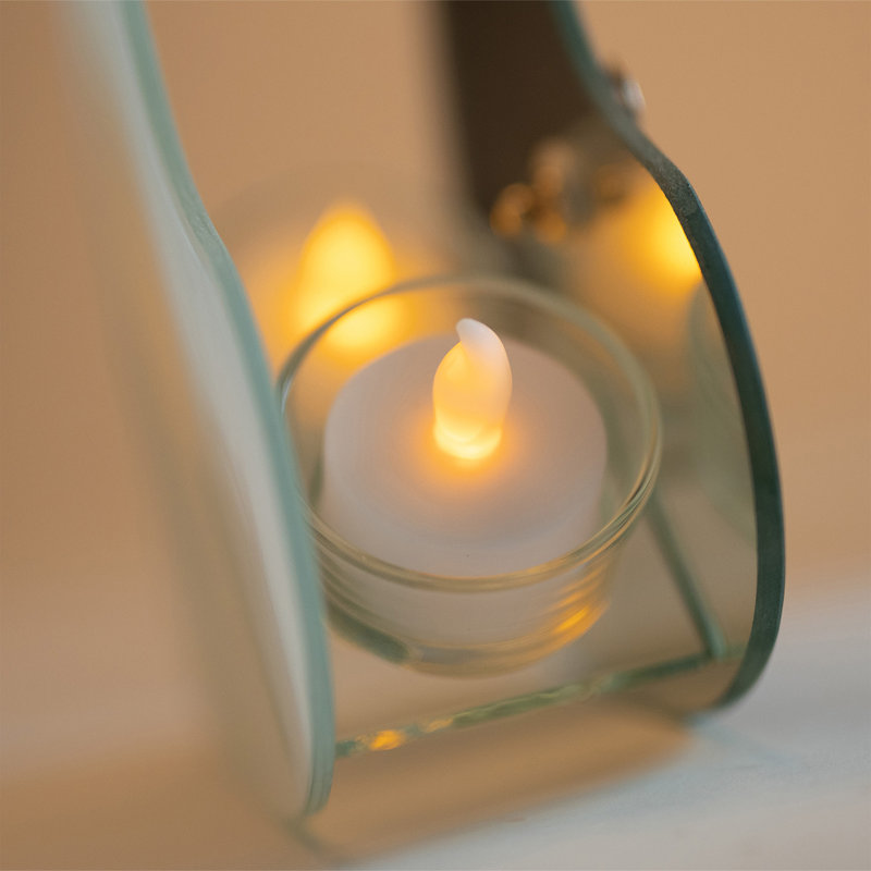 Glass Wall Tealight Home Where The Heart