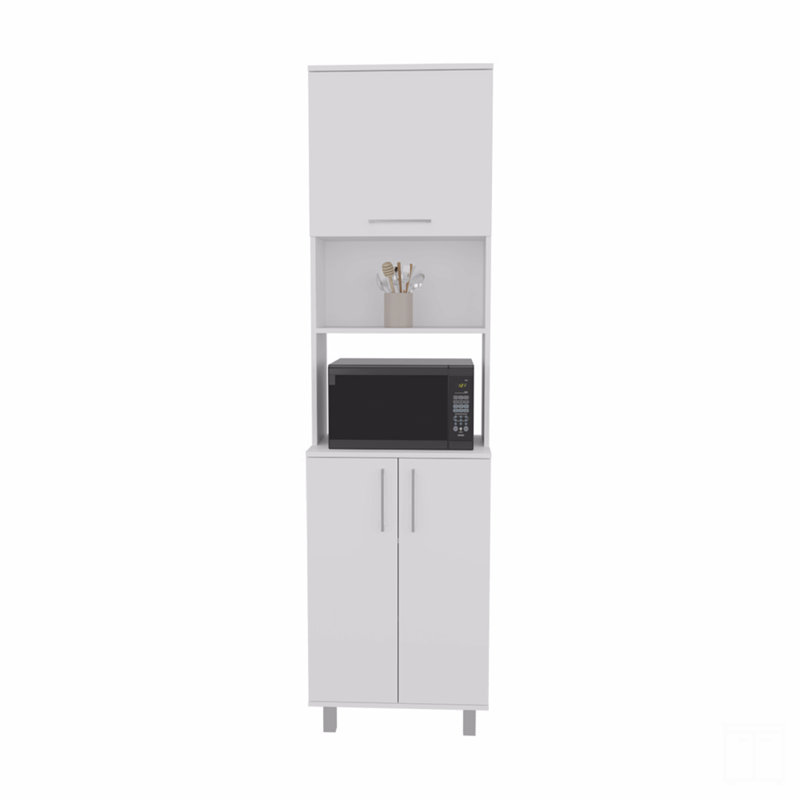 Kitchen Pantry, 21.7" H x 21.7" W x 15.4" D, White