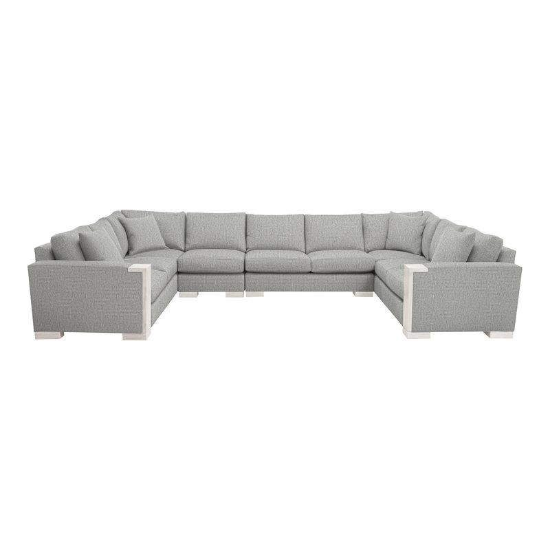 Abingdon By Michael Weiss Upholstered Sectional Symmetrical, Tarbee Dove, Casa Blanca