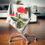 Rose rouge avec pétales verts - coussin à imprimé floral-30743641-30743645
