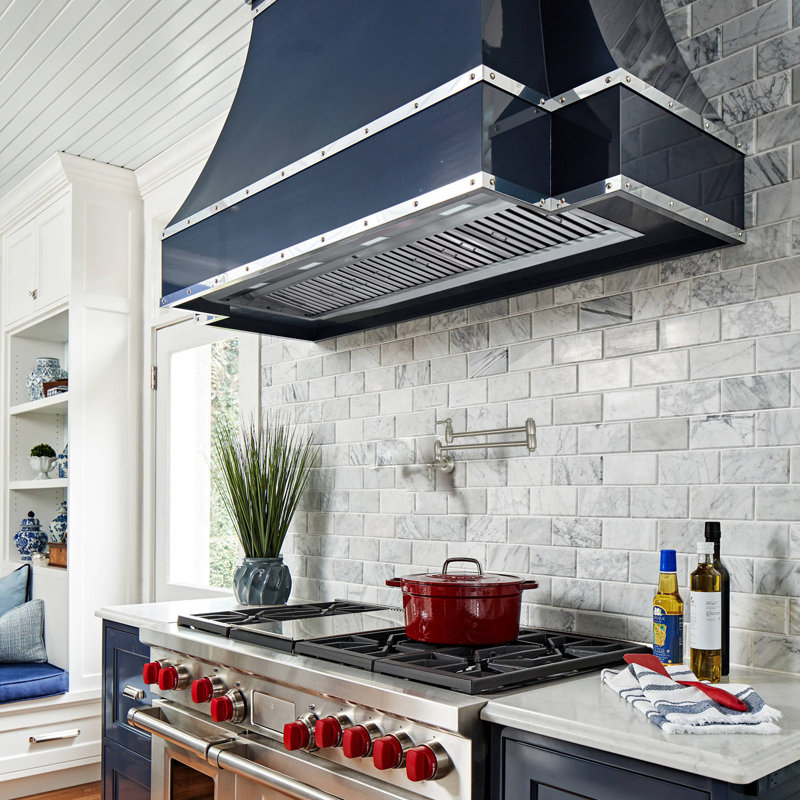 54" 1200 CFM Insert Range Hood Stainless Steel LED Light Baffle Filter Included