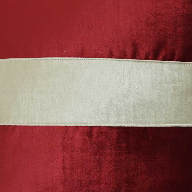 Iridescence Band Reversible Throw Pillow, Ruby, 24"H x 24"W