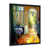 Impression noire sur toile encadrée sélectionné