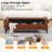 Tufted Upholstered Storage Bench with Nailhead Trim and Rolled Arm Design-1768078726-1768078724