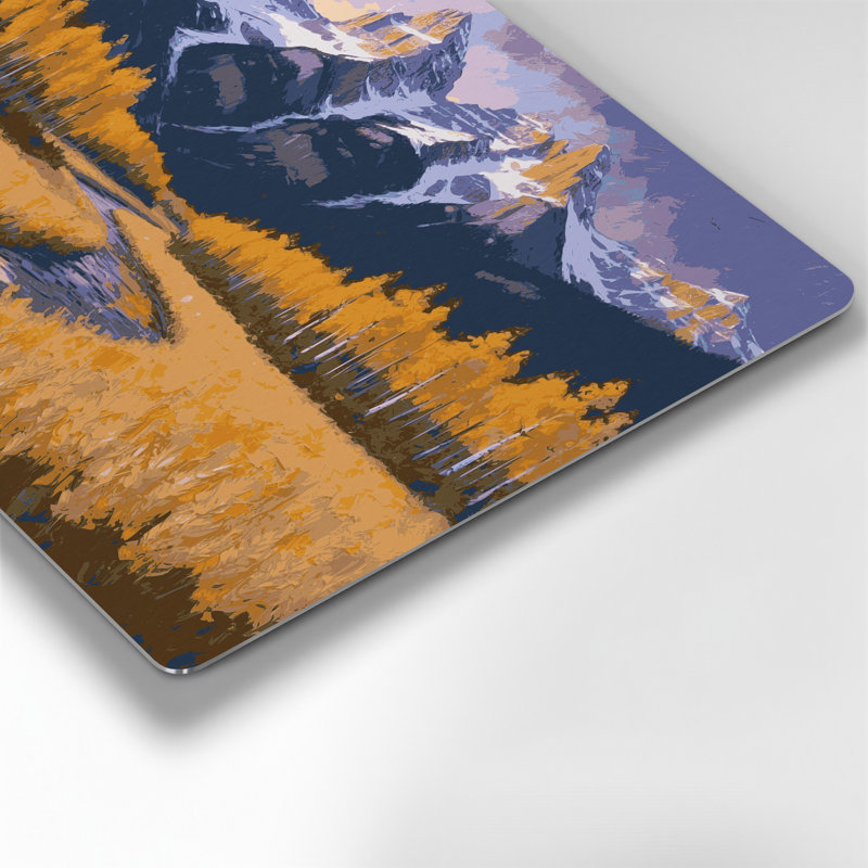 «USA State Idaho», art mural mauve en métal, 11" H x 14" W