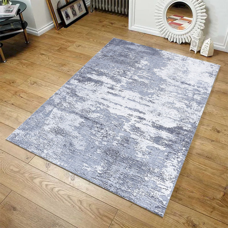 Tapis gris délavé Sparx, Rectangle 3 pi 9 po x 2 pi 7 po