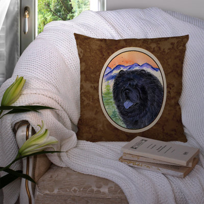 Chow Chow Outdoor Reversible Throw Pillow