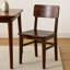 Solid Wood Side Chair in Brown