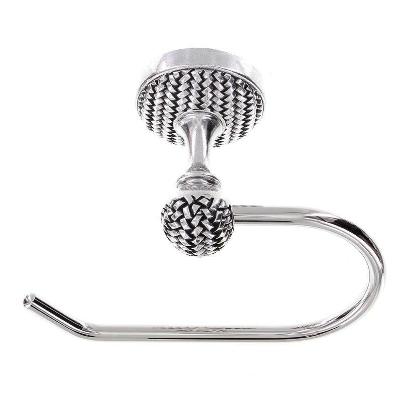 Cestino Wall Mounted Toilet Paper Holder, Vintage Pewter
