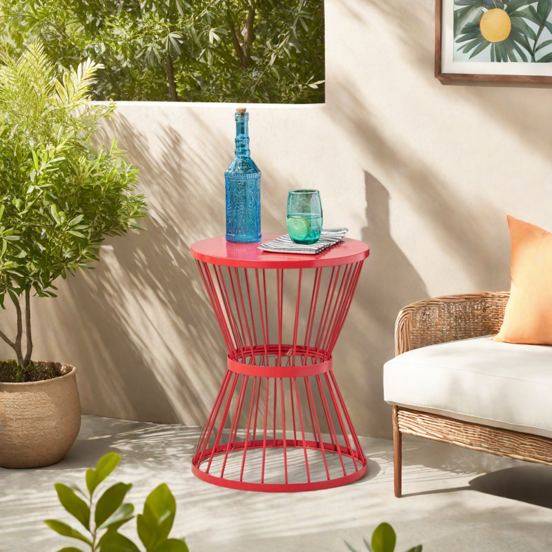 Table d'appoint 16 po, Rouge