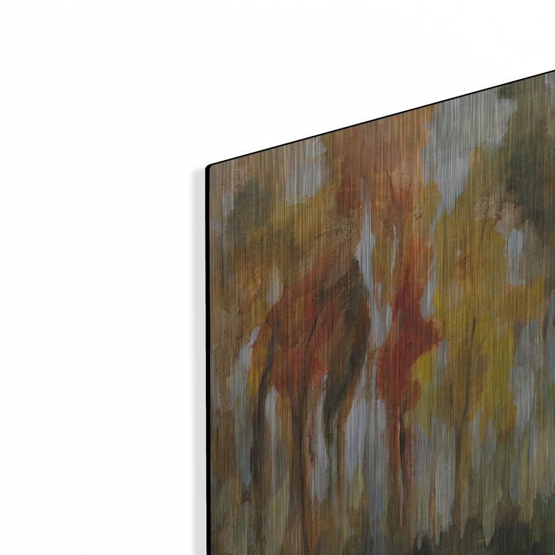 Art mural en métal luxueux «Enchanted Forest» par Silvia Vassileva, 16 po x 12 po