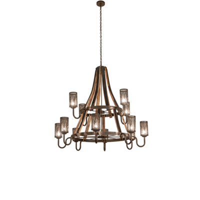 Barrel Stave 12 - Light Chandelier
