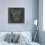 "Epic Graffiti", "Motocyclette, moteur bleu" par Ethan Harper, art mural sur toile, 37 po x 37 po