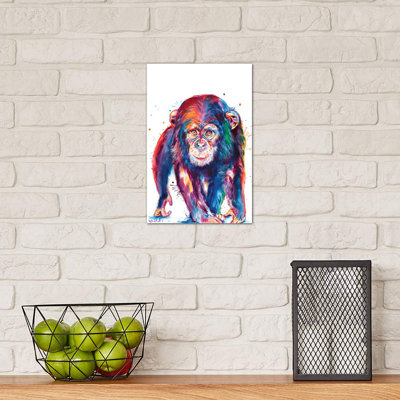 Chimp - Wrapped Canvas Painting