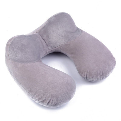 Inflatable Travel Neck Pillow, Blow Up Neck Support Pillow for Airplane & Long Flights, Washable Portable Travel Pillow