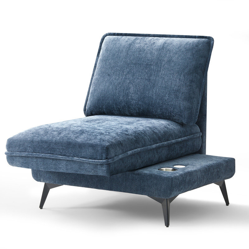 Upholstered Accent Chair, Blue