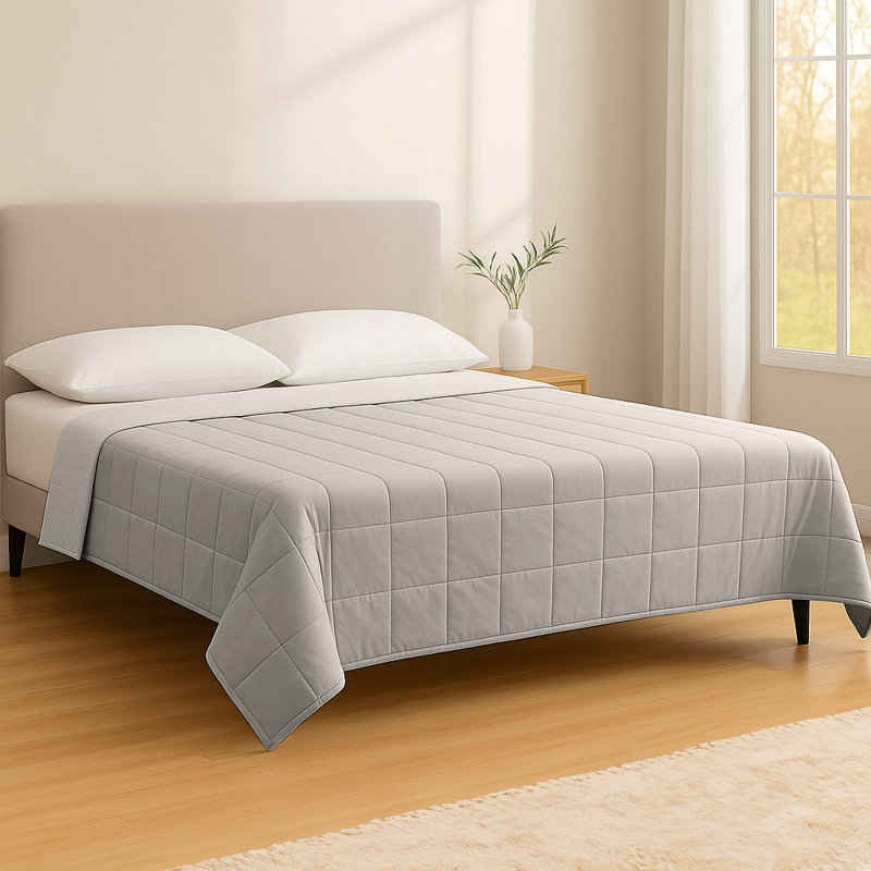 Weighted Throw Blanket, 150cm x 125cm, Grey