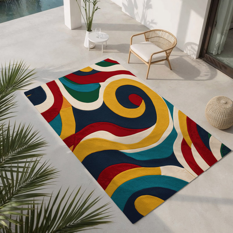 Tapis intérieur et extérieur Snappy Jiggle, Rectangle 1 pi 6 po x 2 pi 6 po