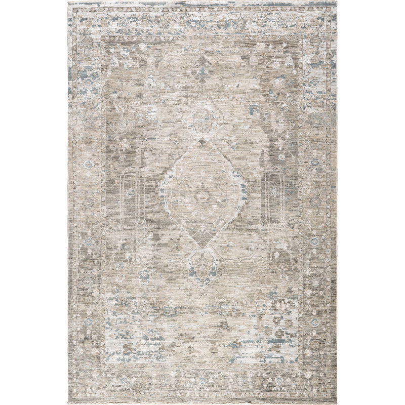 Graciela Medallion Fringe Area Rug, Rectangle 5' x 8'