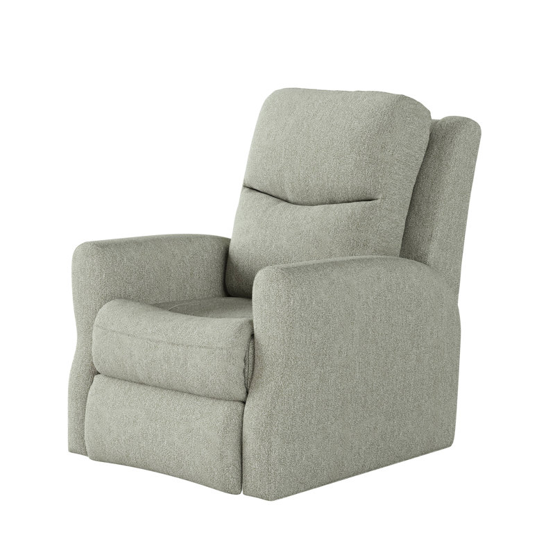 Fauteuil inclinable en cuir Fame, Gris, Bascule / pivotement