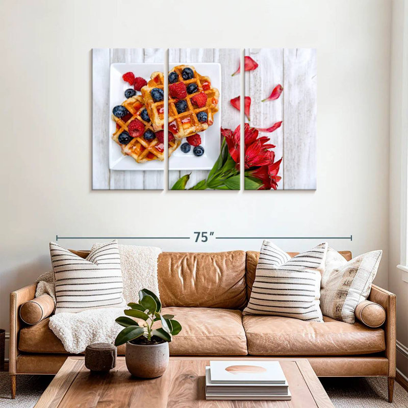 Yarlin Berry Waffles, 36" H x 57" W