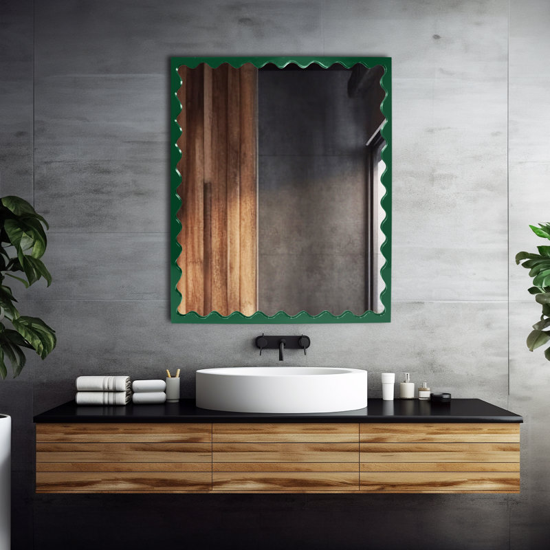 Ailee Rectangle Mirror, Hunter Green