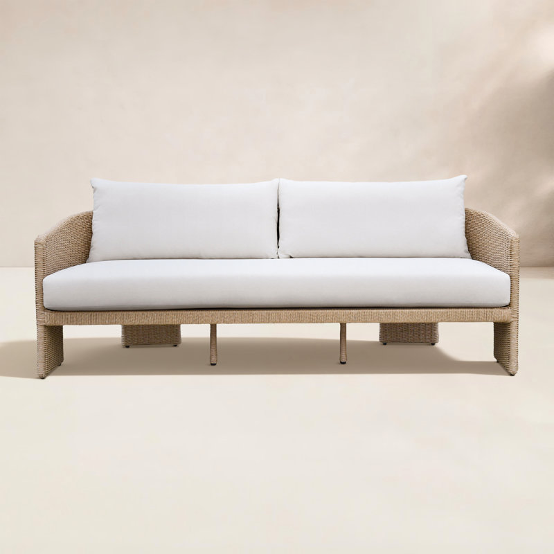 Canapé d'extérieur en tissu crème Alexa Performance Tov Furniture