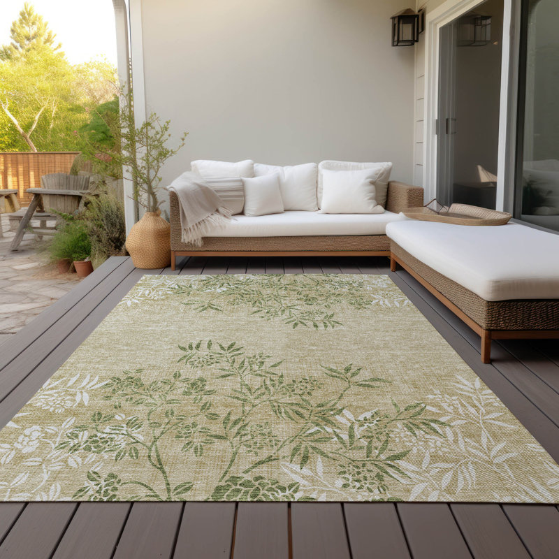Tapis intérieur / extérieur Lac avec envers antidérapant, Rectangle 8 pi x 10 pi