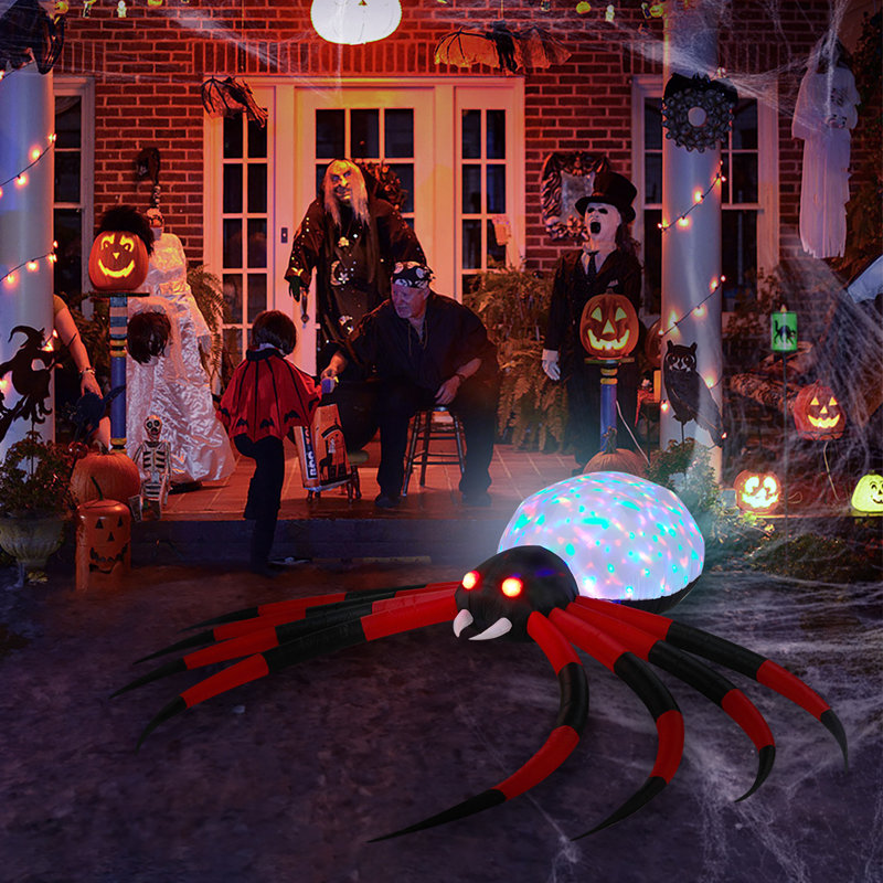 Décoration d'extérieur 11,8 pi. Halloween Spider