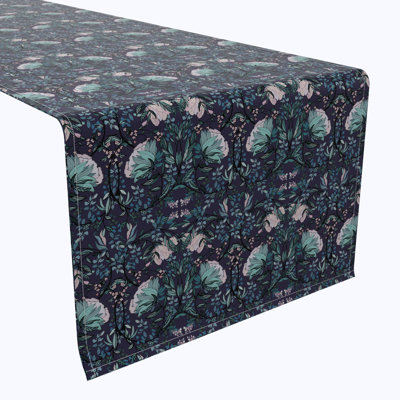 Table Runner, 100% Cotton, Floral 75