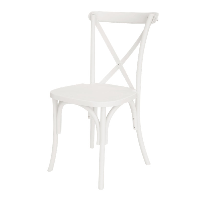 Chaise de patio empilable en résine Lucca