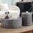 Modern Round Drum Coffee Table, Fully Assembled-537876885-540716809