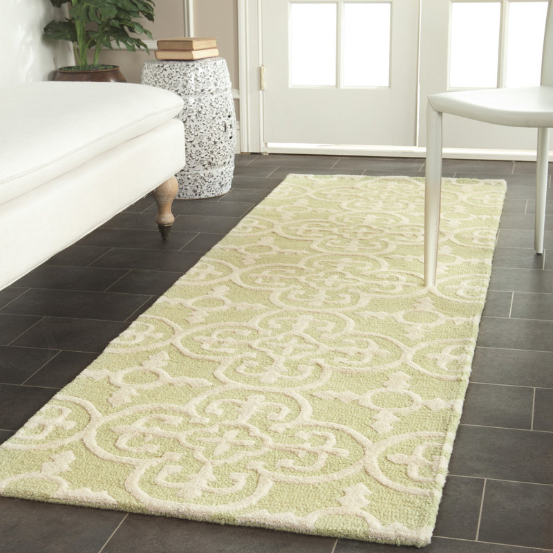 Tapis oriental en laine touffeté à la main Cambridge, Tapis de couloir 2 pi 6 po x 8 pi