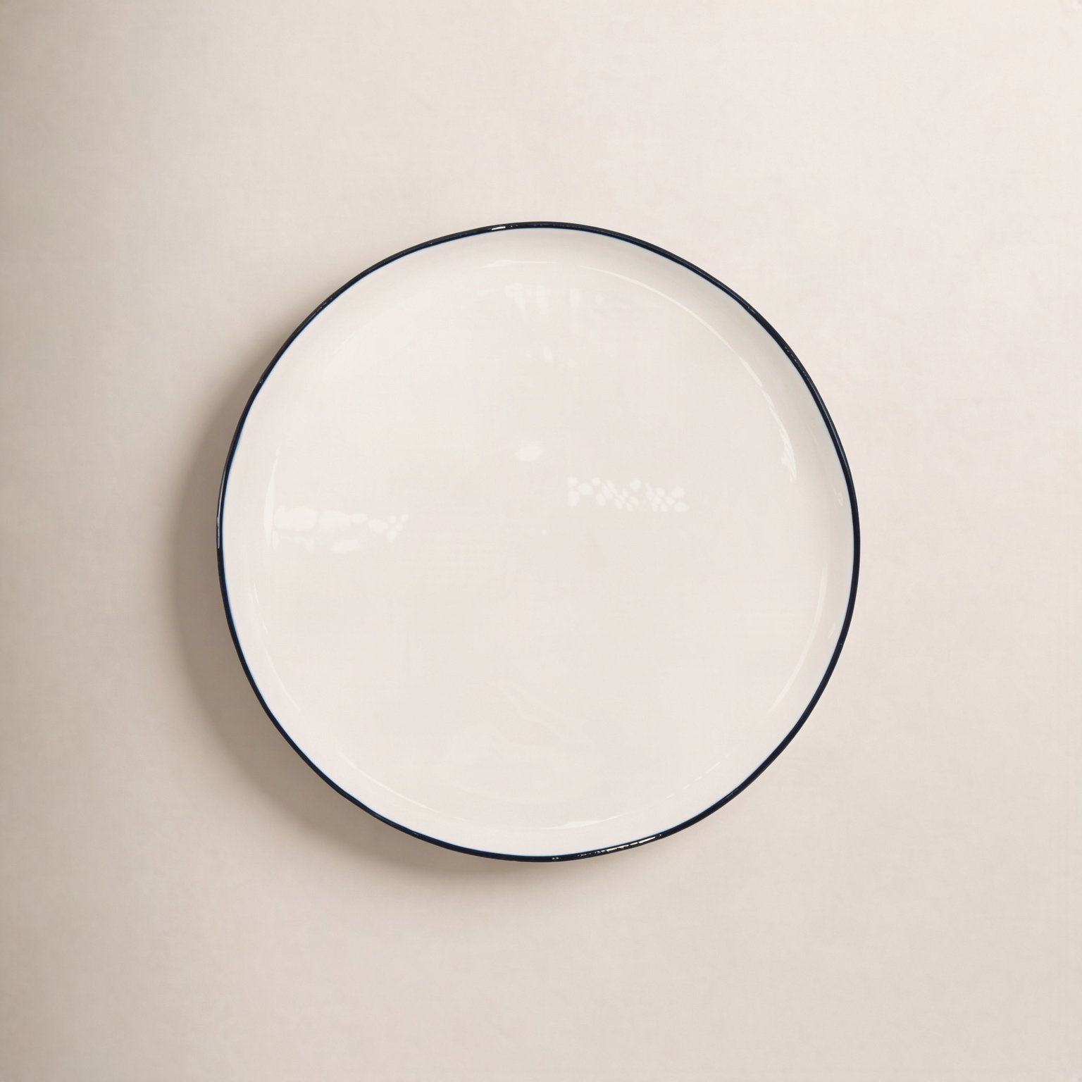Abbesses 11" Porcelain Dinner Plate, Black