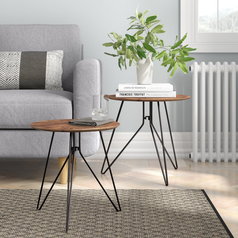 Dolly Nesting Tables, Brown/Black