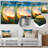 Colored Ocean Waves Falling Down - Modern Seashore Glossy Metal Wall Art-113369996-35061625