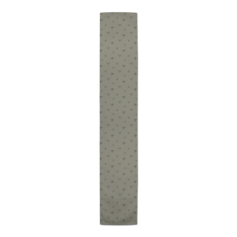 Rectangular Floral Table Runner, 90" x 16", Green