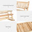 Chaise berçante en bois pour 2 personnes-1819612741