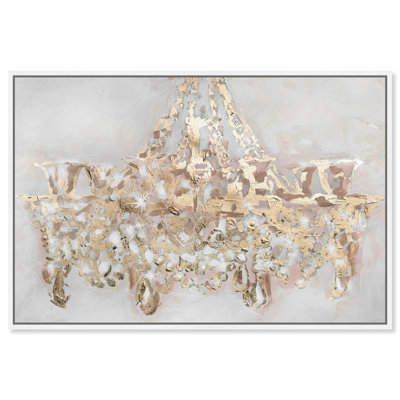Fashion And Glam Gold Candelabro Chandeliers by Oliver Gal - Print on Canvas