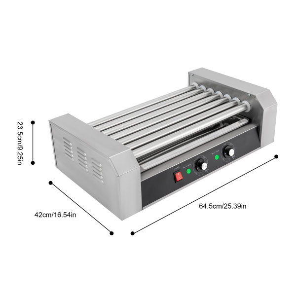 JOYDING Commercial Hot Dog Grill Machine 7 Roller Electric Sausage Machine