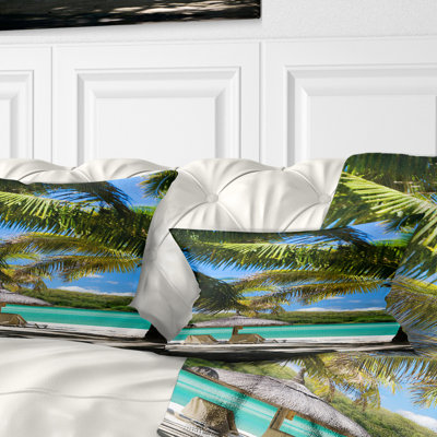 Tropical Paradise - Beaches Printed Throw Pillow