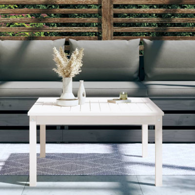 Jattin Square Pine Solid Wood Outdoor Coffee Table - 82.5 cm W 82.5 cm D